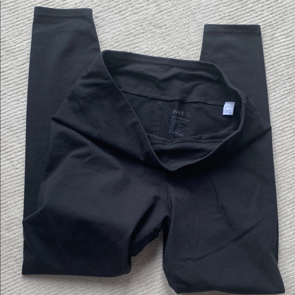 Pact Black Leggings never worn
